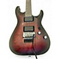 Used Schecter Guitar Research C1 Floyd Rose Platinum Crimson Red Burst Solid Body Electric Guitar