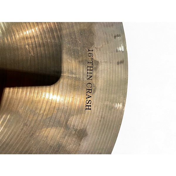 Used Wuhan Cymbals & Gongs 16in THIN CRASH Cymbal