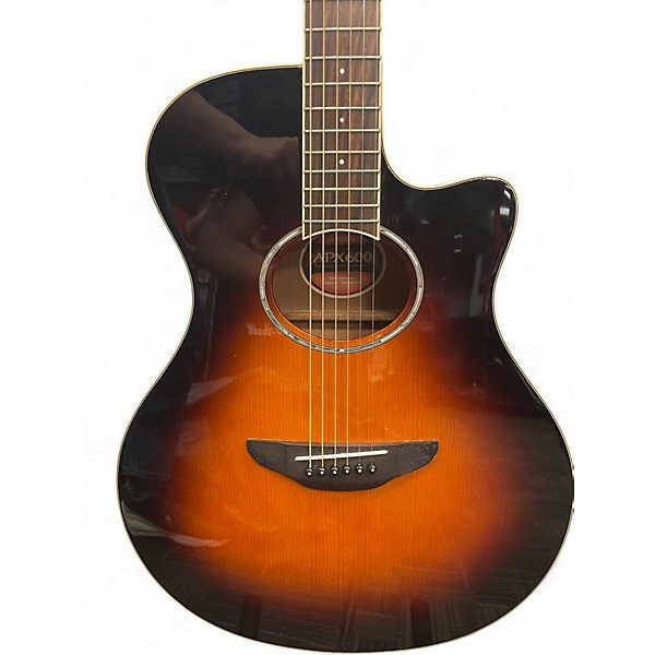 Used Yamaha APX600 Tobacco Burst Acoustic Electric Guitar