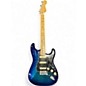 Used Fender Player Stratocaster HSS Blue Burst Solid Body Electric Guitar thumbnail