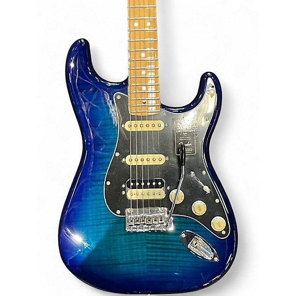 Used Fender Player Stratocaster HSS Blue Burst Solid Body Electric Guitar