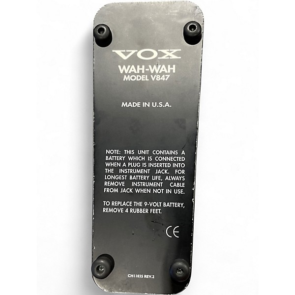 Used VOX V847 Reissue Wah Effect Pedal