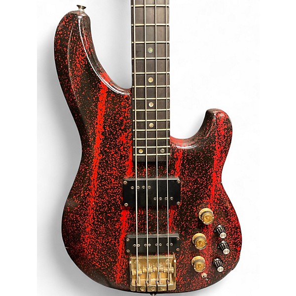 Used Ibanez MC-924 RED AND BLACK Electric Bass Guitar