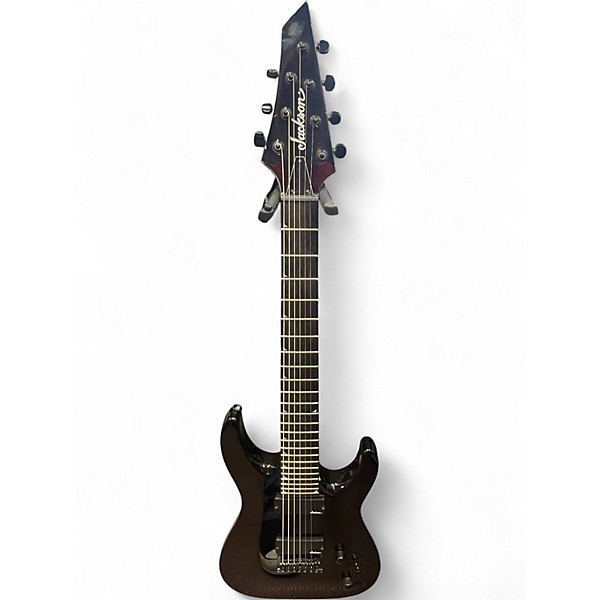 Used Jackson JS22-7 Dinky 7 String Black Solid Body Electric Guitar