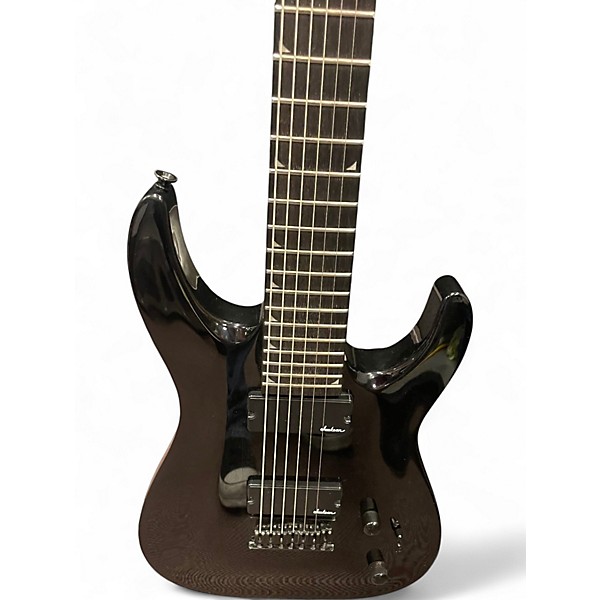 Used Jackson JS22-7 Dinky 7 String Black Solid Body Electric Guitar