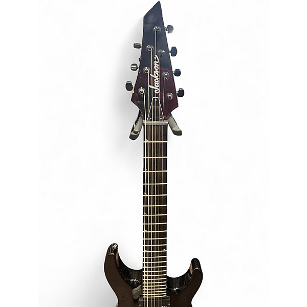 Used Jackson JS22-7 Dinky 7 String Black Solid Body Electric Guitar