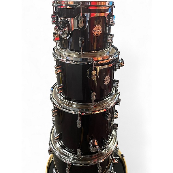 Used PDP by DW 6 Piece Concept Birch Transparent Walnut Drum Kit
