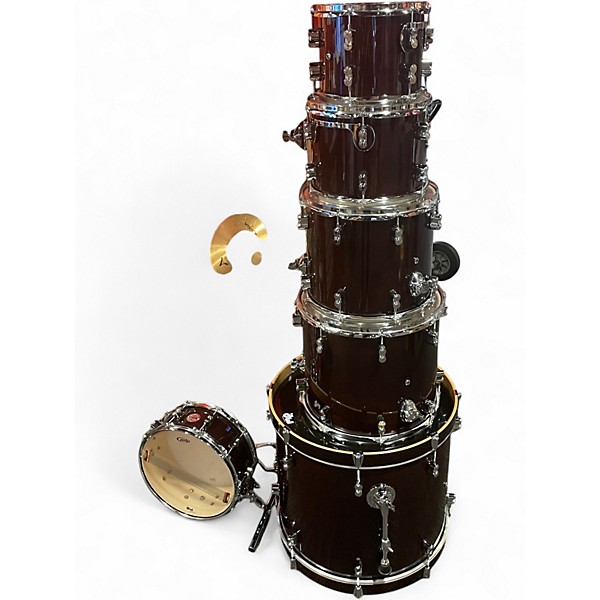 Used PDP by DW 6 Piece Concept Birch Transparent Walnut Drum Kit
