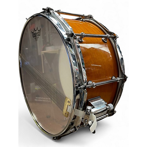 Used 2023 Pork Pie 14in 14x6.5 Bubinga Snare Lacquered Natural Drum