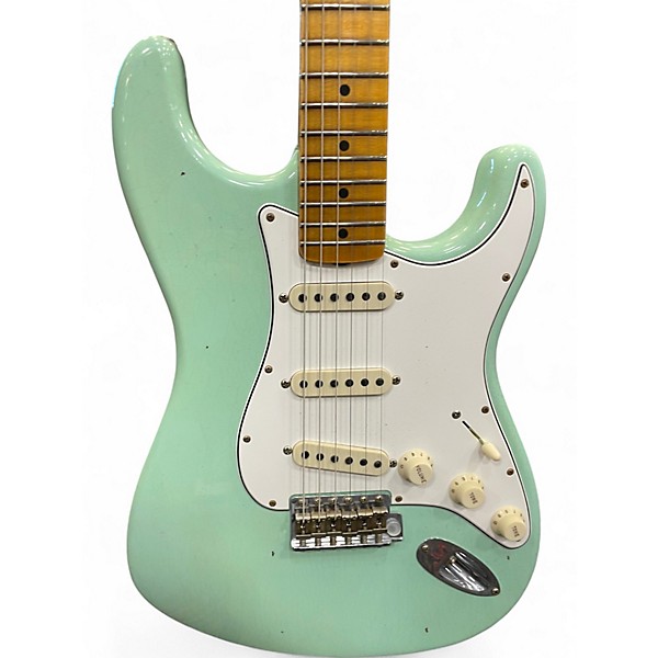 Used 2023 Fender CUSTOM SHOP POSTMODERN STRATOCASTER JOURNEYMAN RELIC AGED SURF GREEN Solid Body Electric Guitar