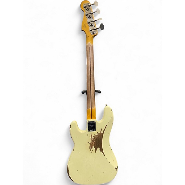 Used Fender CUSTOM 58 P-BASS HEAVY RELIC Vintage White Electric Bass Guitar