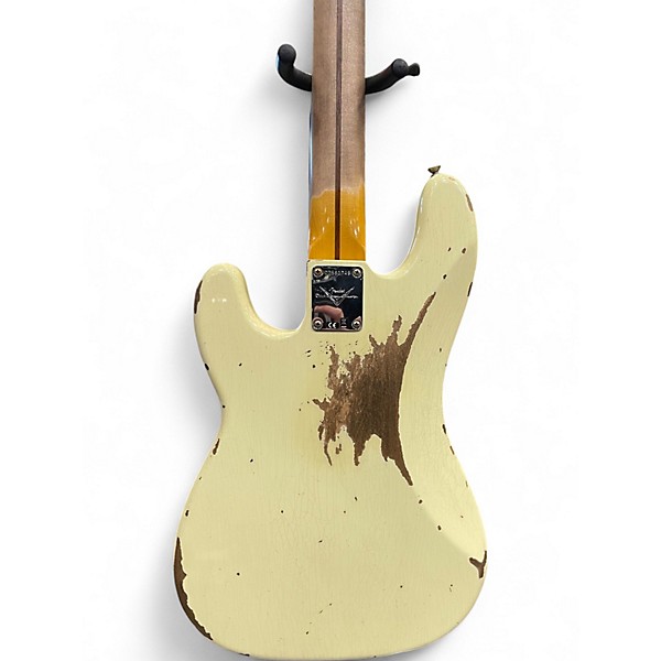 Used Fender CUSTOM 58 P-BASS HEAVY RELIC Vintage White Electric Bass Guitar