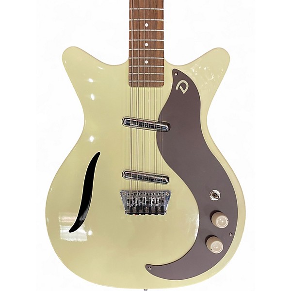 Used Danelectro D59V12 59' Reissue 12 String Vintage White Solid Body Electric Guitar