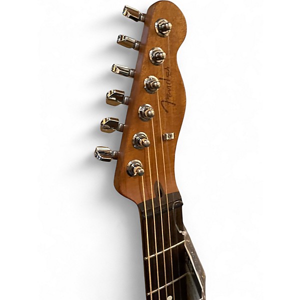 Used Fender Acoustasonic Player Telecaster Sunburst Acoustic Electric Guitar