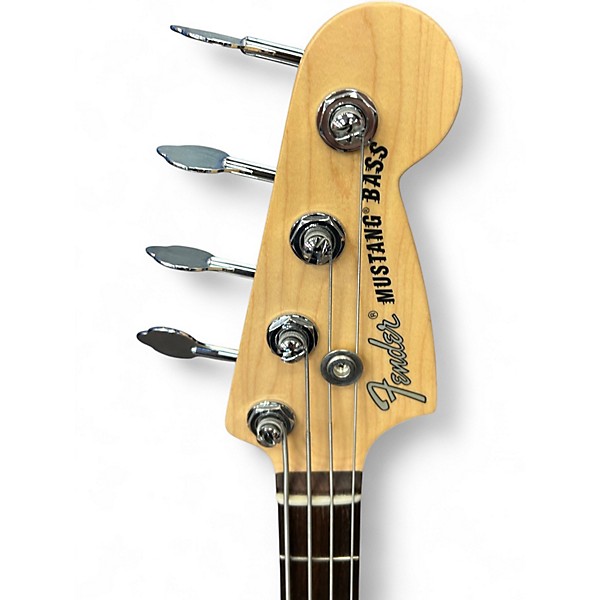 Used Fender American Performer Mustang Bass AUBERGINE Electric Bass Guitar