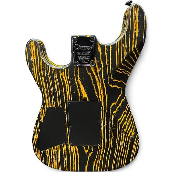 Used Charvel san dimas old yeller yellow and blk Solid Body Electric Guitar