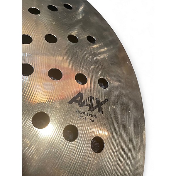 Used SABIAN 18in AAX AERO CRASH Cymbal