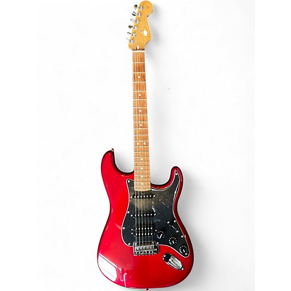 Used 2021 Fender Player Stratocaster Candy Red Burst Solid Body Electric Guitar