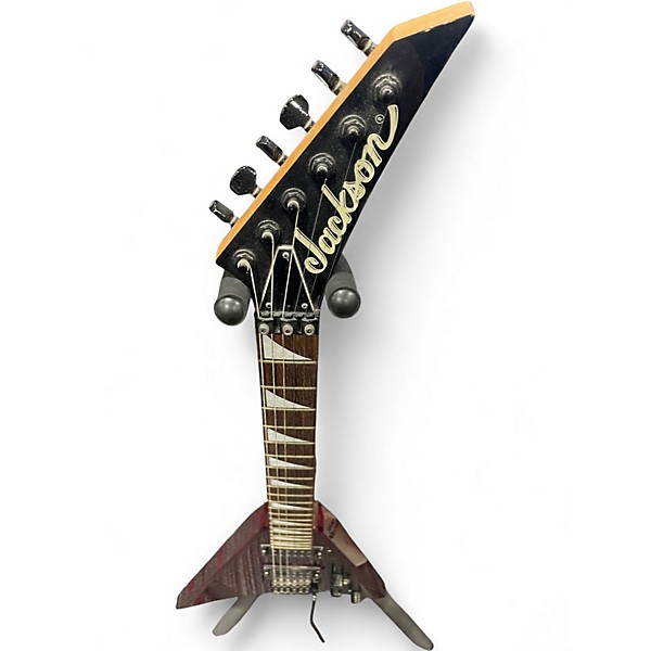 Used 1990s Jackson RR3 Randy Rhoads Crimson Swirl Solid Body Electric Guitar