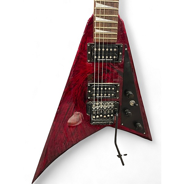 Used 1990s Jackson RR3 Randy Rhoads Crimson Swirl Solid Body Electric Guitar