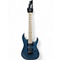 Used Ibanez GRG7221M GIO 7 STRING UPGRADED Pelham Blue Solid Body Electric Guitar thumbnail