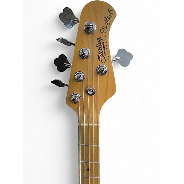 Used Sterling by Music Man stingray 5 Black Electric Bass Guitar