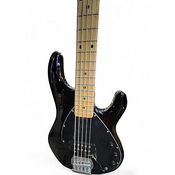 Used Sterling by Music Man stingray 5 Black Electric Bass Guitar