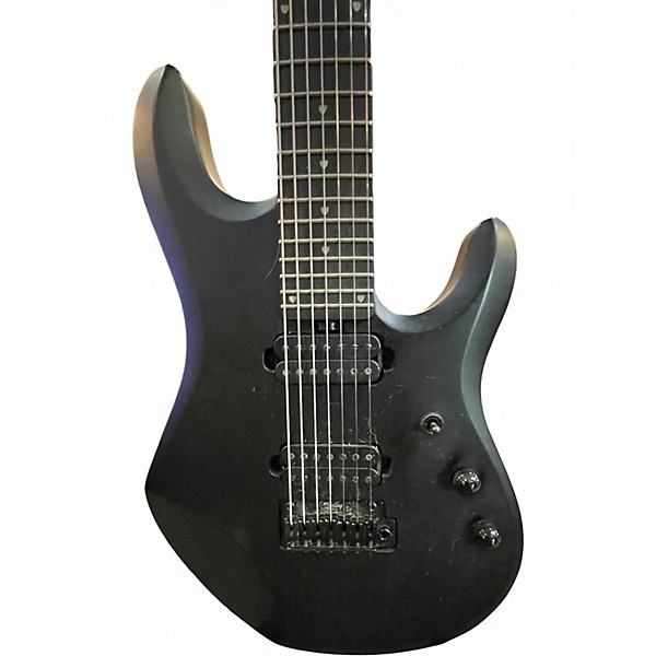Used Sterling by Music Man JP70 John Petrucci Signature matte black Solid Body Electric Guitar