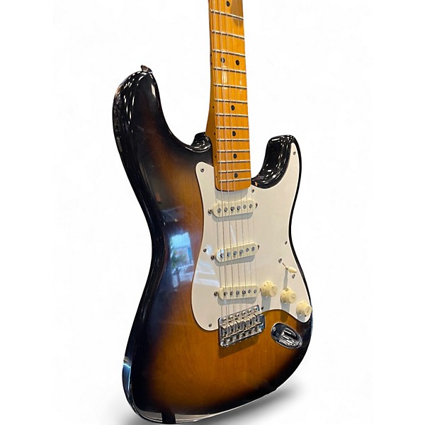 Vintage 1988 Fender AVRI 57 Reissue Strat 1988 3 Color Sunburst Solid Body Electric Guitar