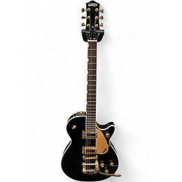 Used 2024 Gretsch Guitars G5237TG ELECTROMATIC JET BLACK PEARL METALLIC Solid Body Electric Guitar