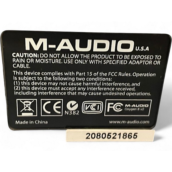 Used M-Audio Oxygen 8 V2 25 Key MIDI Controller
