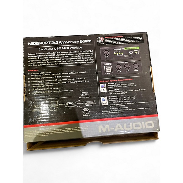 Used M-Audio 2X 5PIN MIDI TO USB INTERFACE