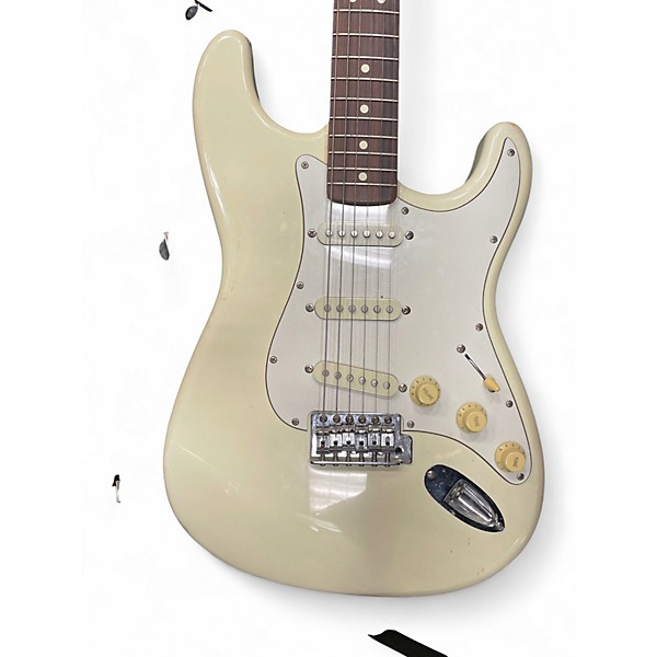 Used Fender Standard Stratocaster Alpine White Solid Body Electric Guitar