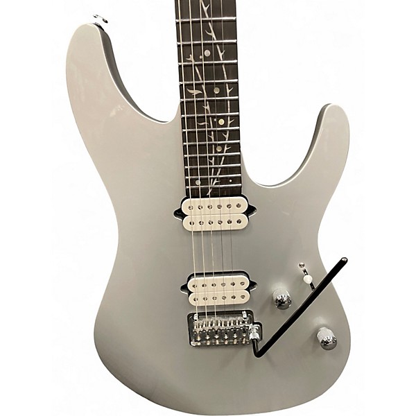 Used 2024 Ibanez TOD10 Silver Solid Body Electric Guitar