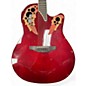 Used Ovation CE48RRG RED BURST Acoustic Electric Guitar