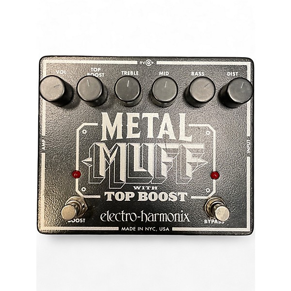 Used Electro-Harmonix Metal Muff Distortion With Top Boost Effect Pedal