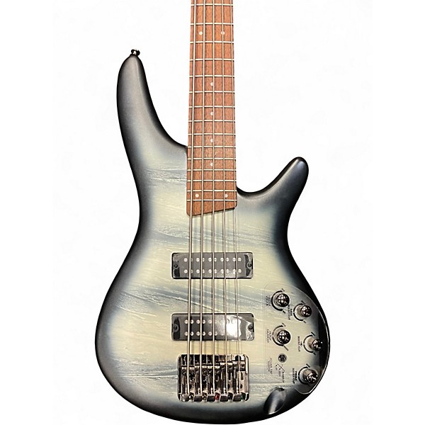 Used Ibanez SR305 5 String Black Planet Matte Electric Bass Guitar