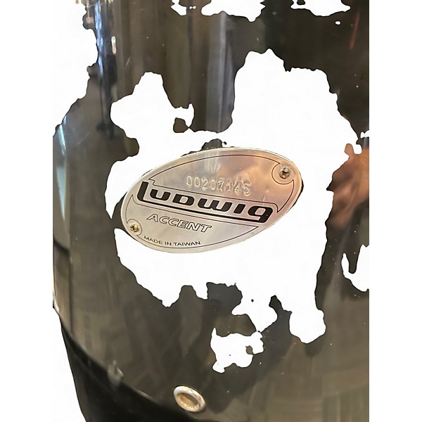 Used Ludwig 5 Piece Accent Black Drum Kit