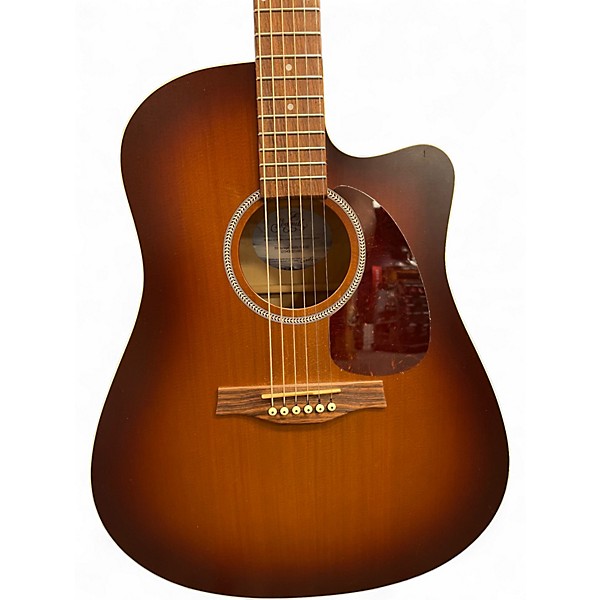 Used Seagull Entourage Rustic CW-Q1 2 Tone Sunburst Acoustic Guitar