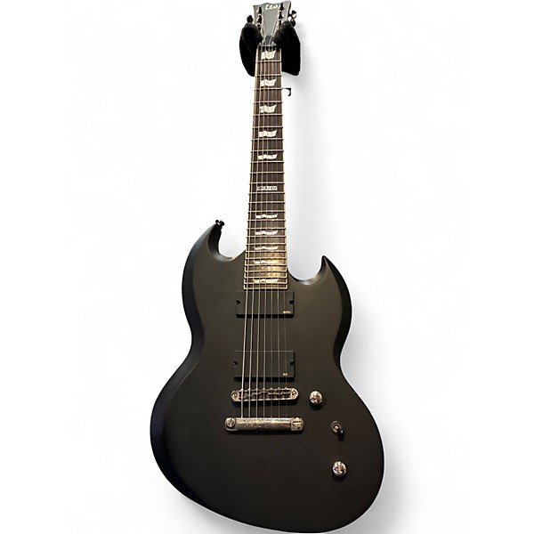 Used ESP LTD viper 417 Satin Black Solid Body Electric Guitar