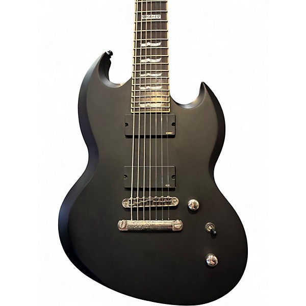Used ESP LTD viper 417 Satin Black Solid Body Electric Guitar