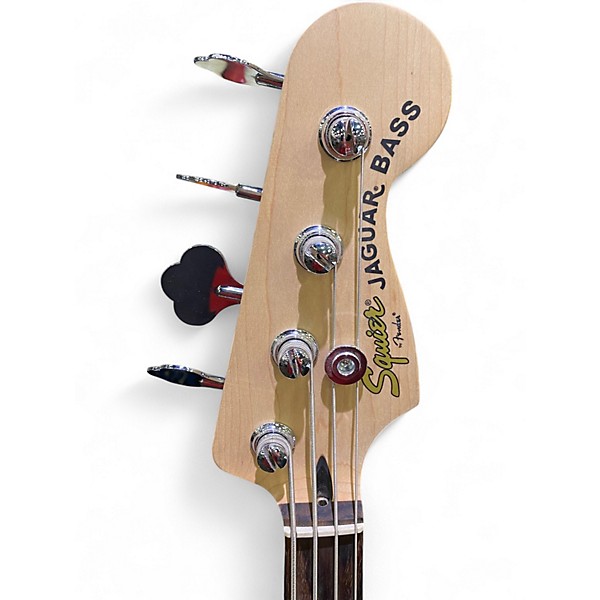 Used Squier Vintage Modified Jaguar Bass Special Red Electric Bass Guitar