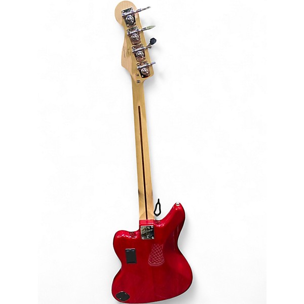 Used Squier Vintage Modified Jaguar Bass Special Red Electric Bass Guitar