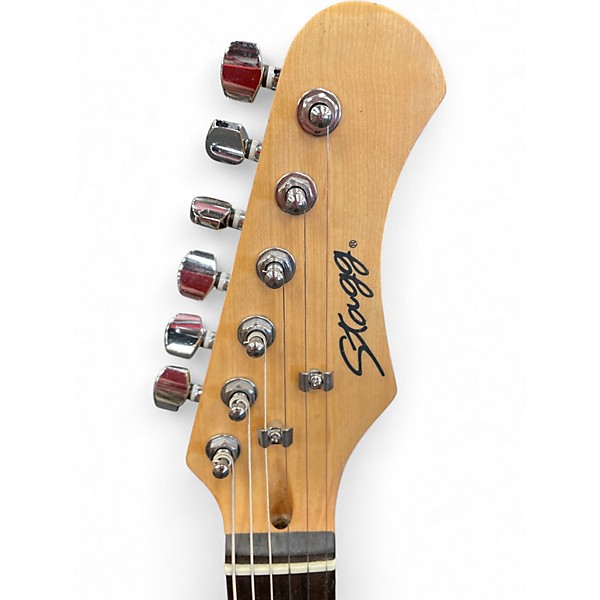 Used Stagg S Style Natural Solid Body Electric Guitar
