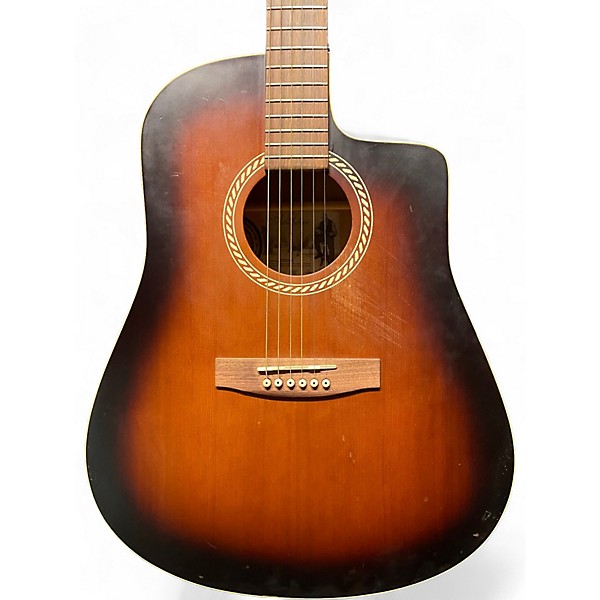 Used Art & Lutherie Cedar Single Cutaway Tobacco Burst Acoustic Guitar