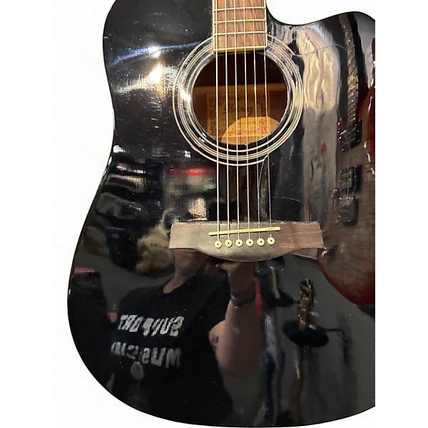 Used Ibanez V70CE Black Acoustic Electric Guitar