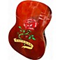 Used Esteban CRYSTAL ROSE 9TH ANNIVERSARY RED Classical Acoustic Electric Guitar