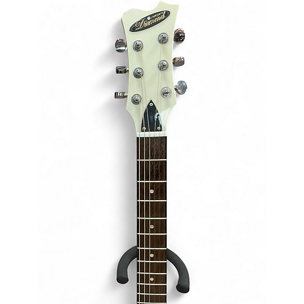 Used Aria DM380 Diamond Alpine White Solid Body Electric Guitar
