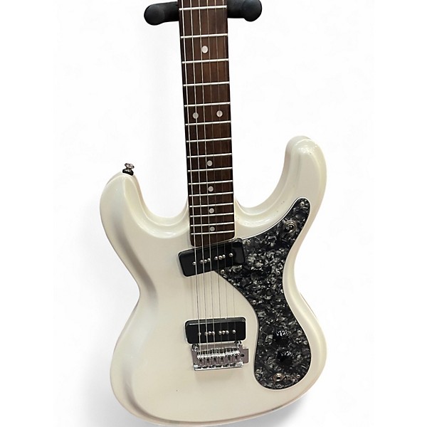 Used Aria DM380 Diamond Alpine White Solid Body Electric Guitar