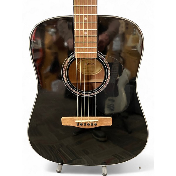 Used Mitchell D-120 BK Black Acoustic Guitar